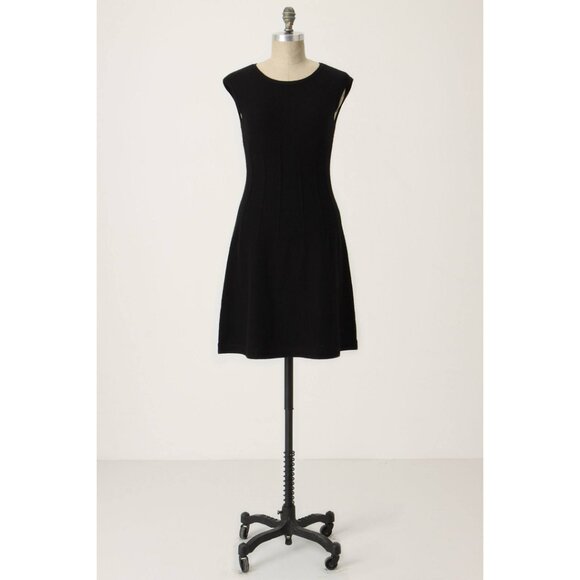 Anthropologie | Sparrow Black Wool Shift Dress - Picture 1 of 12